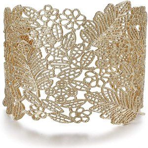 Rhinelife Lace Flower Bracelets for Women Jewelry
